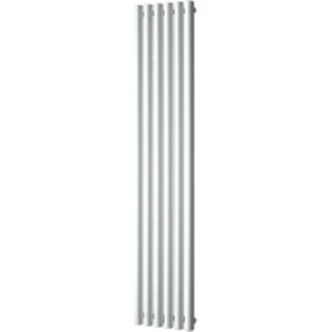 Designradiator plieger trento 814 watt middenaansluiting 180x35 cm antraciet metallic