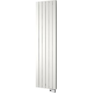 Designradiator plieger cavallino retto elektrisch 1000 watt 180x45 cm pearl grey