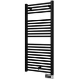 Plieger Palermo-EL III/Fischio elektrische designradiator horizontaal 1111x500mm 500W antraciet metallic 7255805