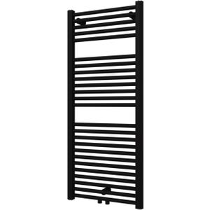 Designradiator plieger palmyra 580 watt midden- of zijaansluiting 117,5x50 cm mat zwart