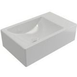 Fontein plieger houston 37x23x11 cm bak links zonder kraangat mat wit