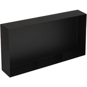 Plieger Inbox Inbouwnis - Opbouwnis - RVS - 60x30x10cm - Matzwart