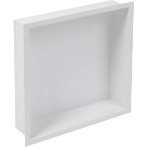 Plieger Inbox Inbouwnis - Met Flens - RVS - 30x30x7.5cm - Wit