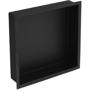 Plieger Inbox inbouwnis met flens 30x30x7.5cm waterproof zwart