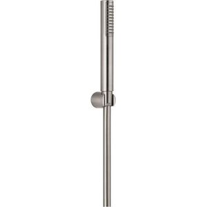 Plieger Napoli badset met handdouche staafmodel 1 stand inclusief wandhouder en doucheslang 150cm RVS KI052NK