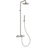 Douchesysteem thermostatisch plieger napoli met douchekraan hoofddouche ø20 cm en handdouche 1 stand rvs