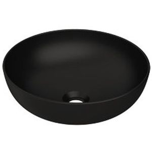 Plieger Round waskom - 38x38x13.6cm - mat zwart 0271120