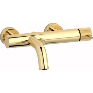 Plieger Roma badkraan met omstel en koppelingen HOH=15cm goud