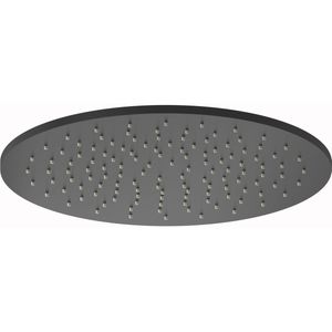 Plieger Roma hoofddouche rond Ø30cm geborsteld zwart chroom