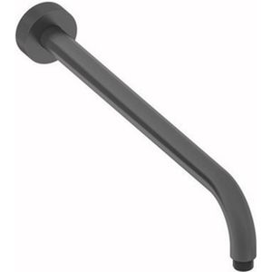 Plieger Roma douchearm wand 35cm geborsteld zwart chroom