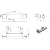 Douchekraan Thermostatisch Plieger Comfort New Hoh 15 cm Chroom