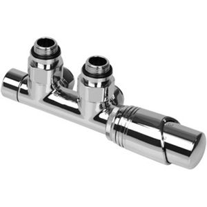 Design Radiator Onderblok Set Plieger Como Inclusief Koppeling 15 en 16 mm Chroom