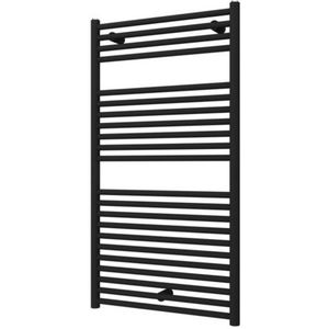 Plieger Vulcano EL elektrische radiator - Nexus zonder thermostaat - 111.1x60cm - 600 watt - donkergrijs structuur 1317055