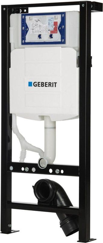 Geberit Inbouwreservoir UP320 Zelfdragend Zwart Frame - Aanbieding!