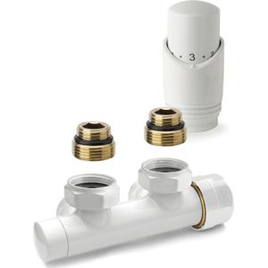 Plieger - Valvola Design - Onderblok Radiator Set - Wit