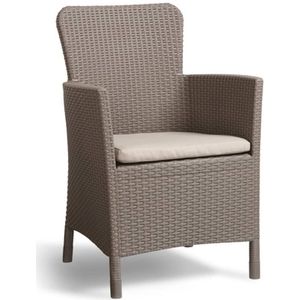 Allibert - Miami - Tuinstoel - Cappuccino - Wicker - Ergonomisch Design