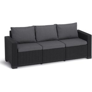 Allibert California Loungebank - 3 personen - 198x68x71,5cm - Antraciet