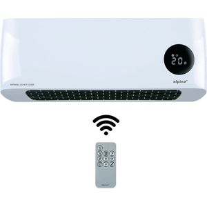 Alpina Wandgemonteerde Elektrische Verwarming - 1000-2000W - Keramisch - Timer