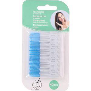 Tandenstokers in reistas - 40 stuks