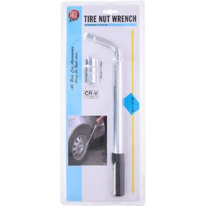 All Ride - Wielmoersleutel - Zwart/Zilver - Chroom-Vanadium Staal - Uitschuifbaar tot 55CM