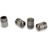 Dunlop - Ventieldoppen - Aluminium - Zilvergrijs - Set van 4
