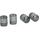Dunlop - Ventieldoppen - Aluminium - Zilvergrijs - Set van 4