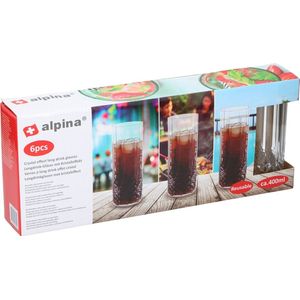 Drinkglazen - Transparant - Glas - Set van 6