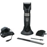 Dunlop Tondeuse - Oplaadbaar - RVS Mes - 2 Opzetkammen - Laadstation - Zwart