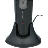 Dunlop Tondeuse - Oplaadbaar - RVS Mes - 2 Opzetkammen - Laadstation - Zwart