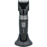 Dunlop Tondeuse - Oplaadbaar - RVS Mes - 2 Opzetkammen - Laadstation - Zwart