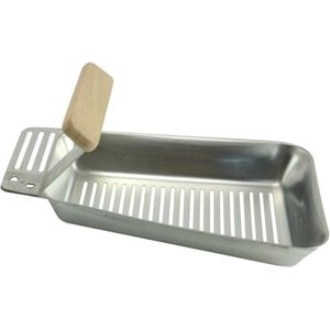 Bbq Collection Barbecue Pan roestvrij staal met houten handvat