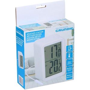 Grundig Binnen/buiten thermometer 6,7x5x9,4cm