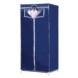 Kleding hangkast compact - Blauw (effen)