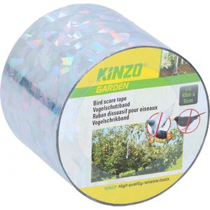 Kinzo Vogelschrikband 45 M X 5 Cm Kunststof Zilver