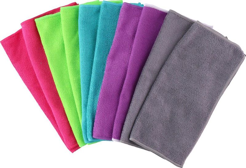 Lifetime Clean Microvezeldoekjes - 10 Stuks - Microvezeldoek - Raamdoek - Duurzaam - Meerdere Kleuren