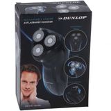 Dunlop Scheerapparaat met Trimmer - Oplaadbaar - 3 Koppen - Reinigingsborsteltje - Zwart