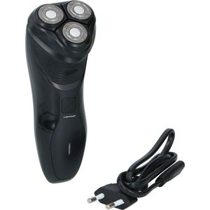 Dunlop Scheerapparaat met Trimmer - Oplaadbaar - 3 Koppen - Reinigingsborsteltje - Zwart