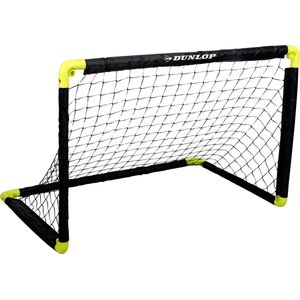 Dunlop Voetbaldoel - 90 x 59 x 61cm - Voetbalgoal Opvouwbaar - Zwart/Geel