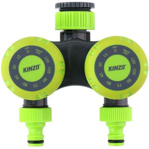 Kinzo Watertimer - Tijdklok - Mechanisch - Dubbele Toevoer - 5 - 120 Min. Water Geven