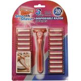 Smooth Shaver Scheermesjes voor vrouwen | 20 mesjes