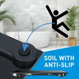 Grundig Weegschaal - Digitale Personenweegschaal - 50 Gram Nauwkeurig - 2 Tot 180 Kilo - Zwart