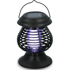 Grundig Insectenlamp - Solar - 2-in-1: Sfeerverlichting/ Insectenverdelger - Spatwaterdicht - Zwart
