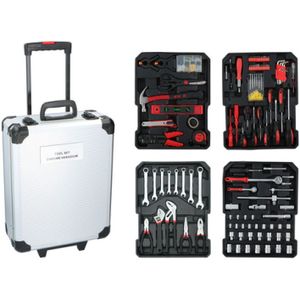 Kinzo Gereedschapset - 187 Delig - Aluminium Gereedschapskoffer