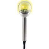 Grundig Solar tuinlamp - glazen bol - op zonne-energie - 25 cm - tuinverlichting