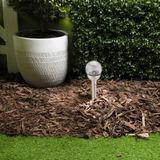 Grundig Solar tuinlamp - glazen bol - op zonne-energie - 25 cm - tuinverlichting