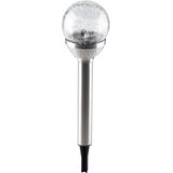 Grundig Solar tuinlamp - glazen bol - op zonne-energie - 25 cm - tuinverlichting