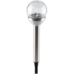 Solar tuinlamp - glazen bol - op zonne-energie - 25 cm - tuinverlichting