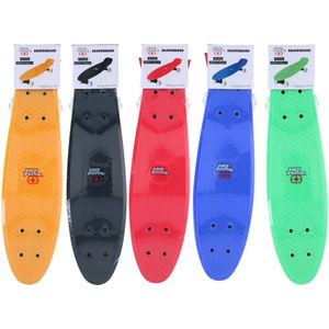 No Fear skateboard / pennyboard - geel - 57cm