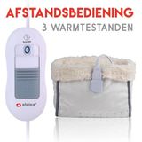 Alpina Elektrische Voetenwarmer - Binnenhoes Wasbaar - Overhittebeveiliging - 3 Standen - Wit