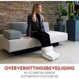 Alpina Elektrische Voetenwarmer - Binnenhoes Wasbaar - Overhittebeveiliging - 3 Standen - Wit